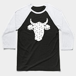 Botanical Cow Baseball T-Shirt